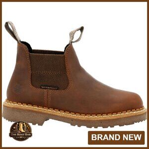 Women's Waterproof Chelsea Work Boots Full Grain Leather Size 8